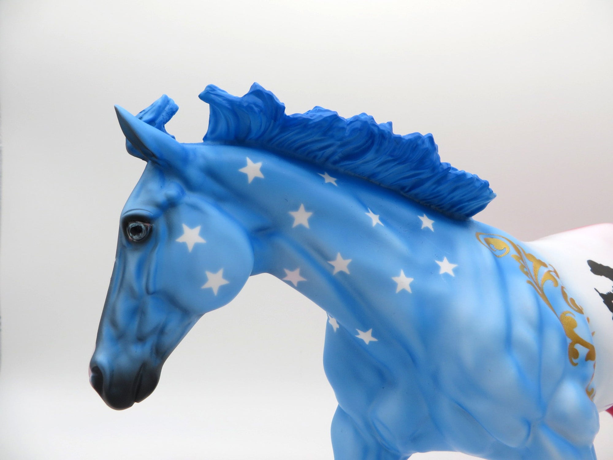 Respect-OOAK Running Stock Horse Deco Painted By Dawn Quick  6/7/21