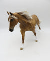 Reveler - OOAK Dappled Palomino Running Stock Horse Painted by Sheryl Leisure Best Offers 1/16/23