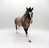 Rhine-OOAK Bay Roan Running Stock Horse By Carlione Boydston 3/29/21