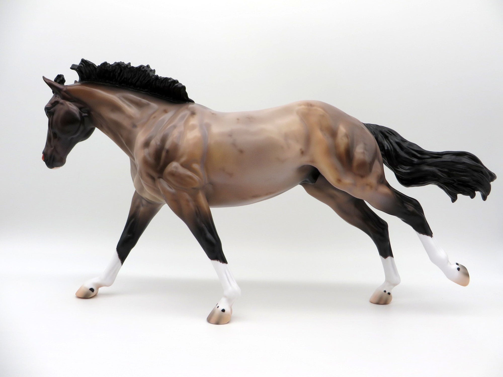 Rhine-OOAK Bay Roan Running Stock Horse By Carlione Boydston 3/29/21