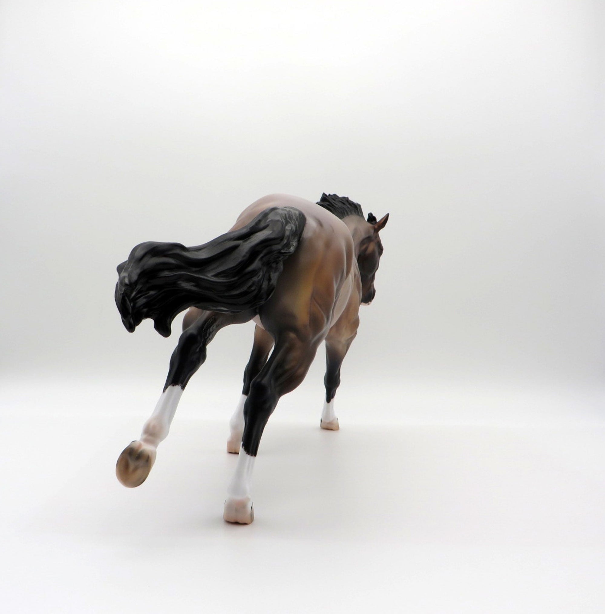 Rhine-OOAK Bay Roan Running Stock Horse By Carlione Boydston 3/29/21