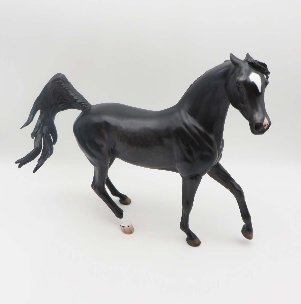 Rhoads-OOAK Pinned Ear Dapple Black Arabian By Caroline Boydston 3/17/23