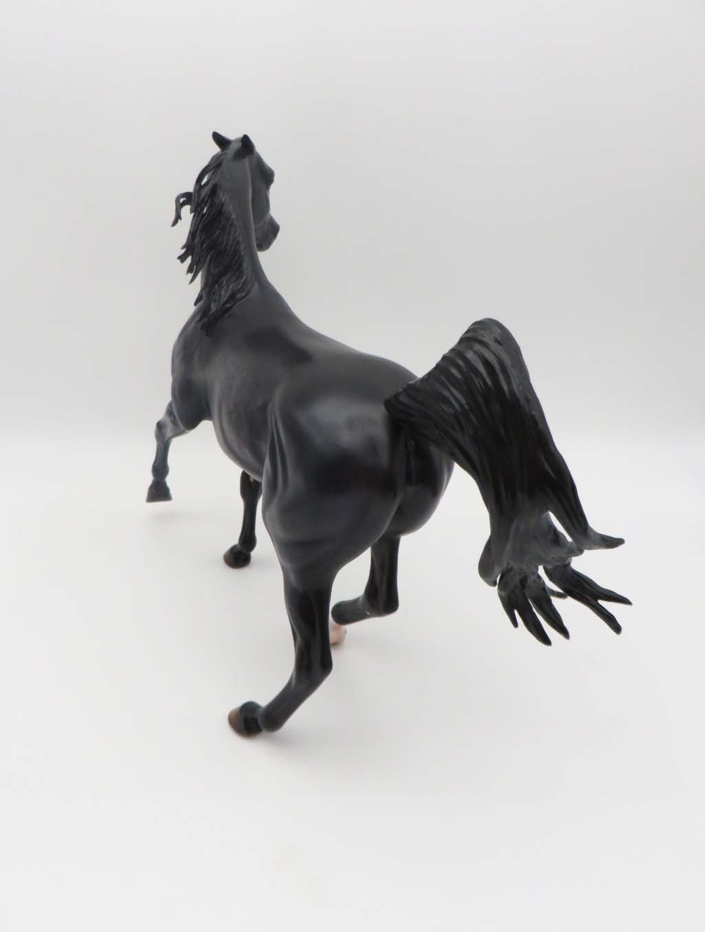 Rhoads-OOAK Pinned Ear Dapple Black Arabian By Caroline Boydston 3/17/23