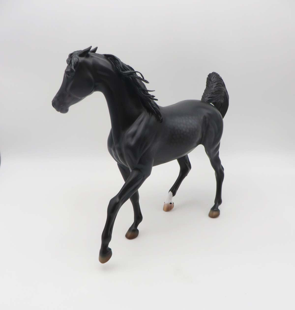 Rhoads-OOAK Pinned Ear Dapple Black Arabian By Caroline Boydston 3/17/23