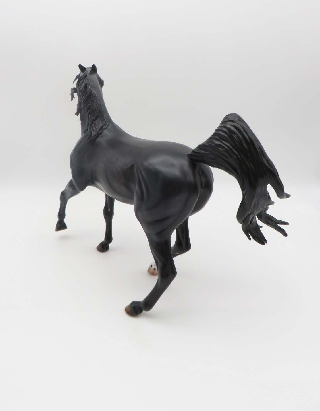 Rhoads-OOAK Pinned Ear Dapple Black Arabian By Caroline Boydston 3/17/23