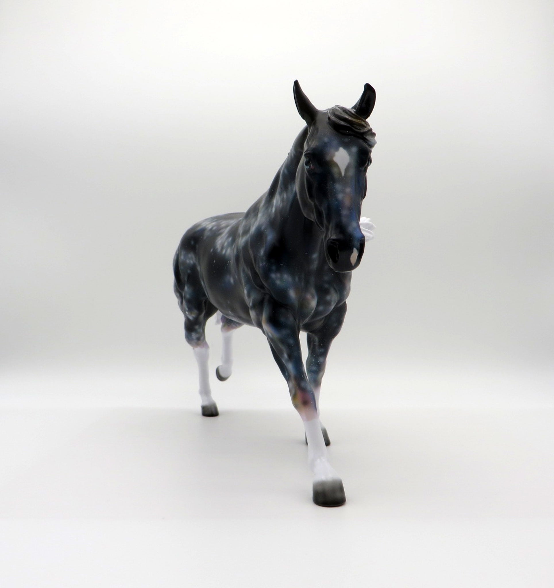 Rigel-OOAK Deco Running Stock Horse Painted By Ellen Robbins 7/12/21