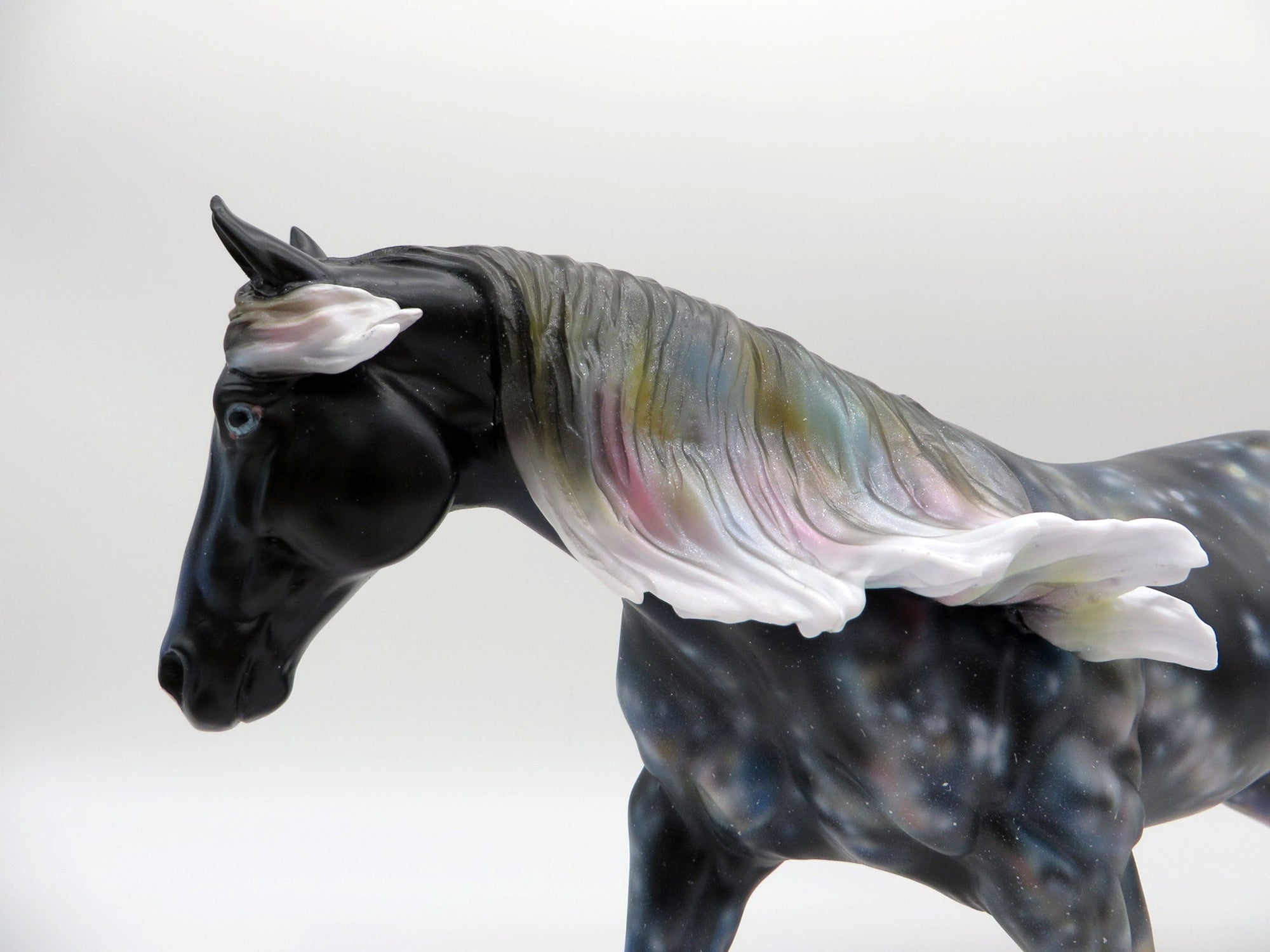 Rigel-OOAK Deco Running Stock Horse Painted By Ellen Robbins 7/12/21