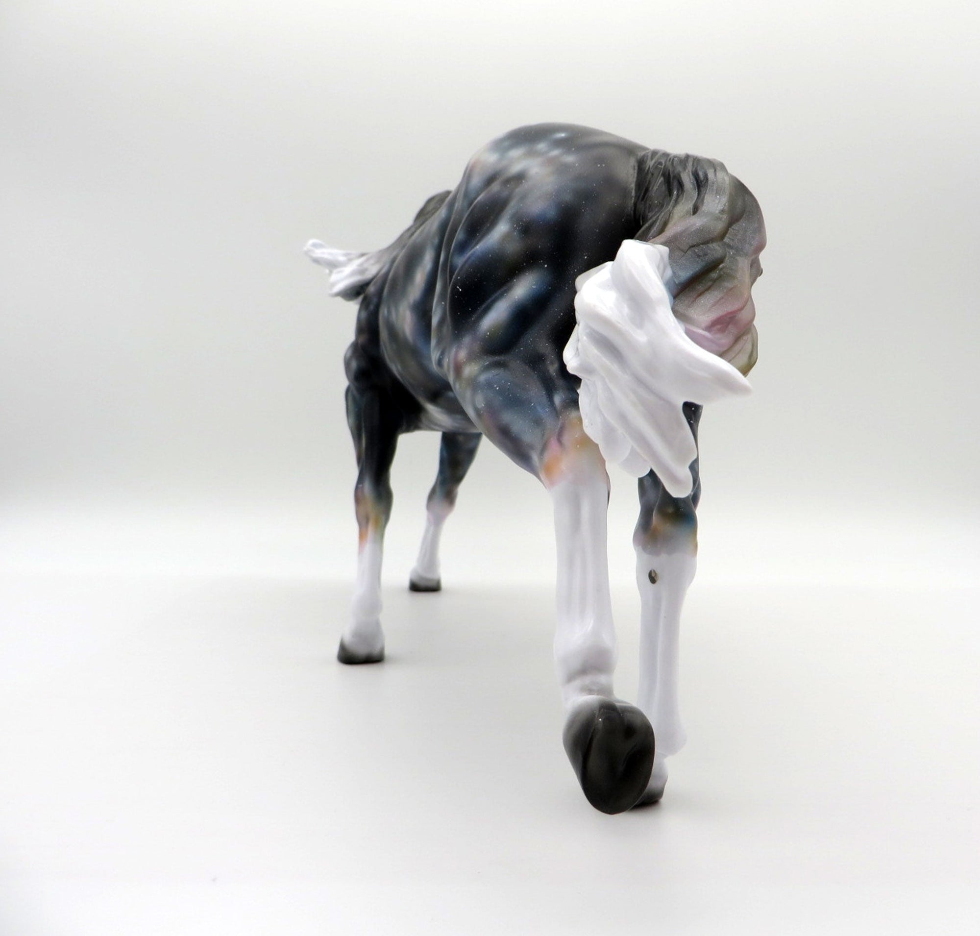 Rigel-OOAK Deco Running Stock Horse Painted By Ellen Robbins 7/12/21