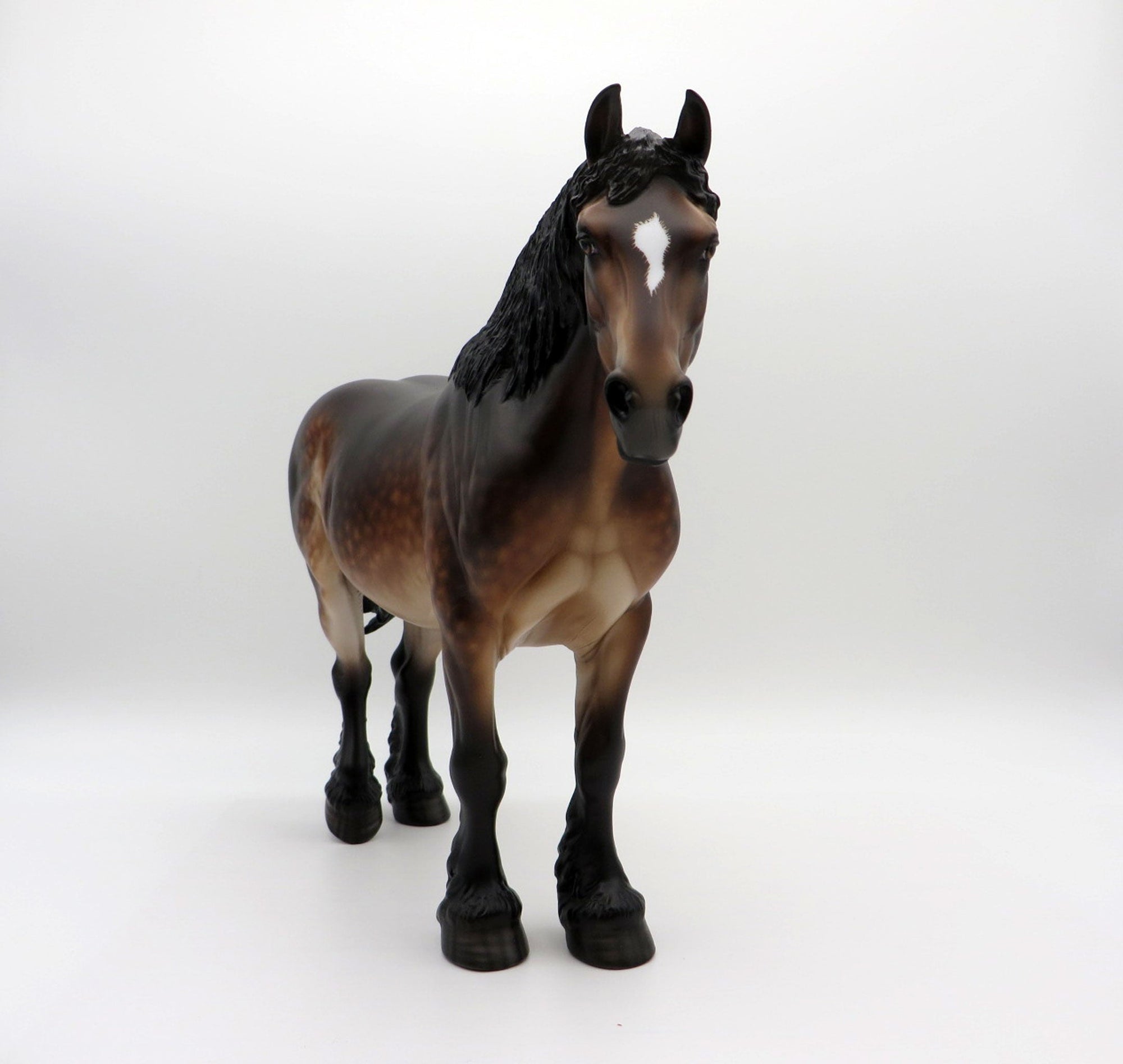 Right Back At You - OOAK Dapple Bay Heavy Draft Mare Painted By Sheryl Leisure 7/19/21