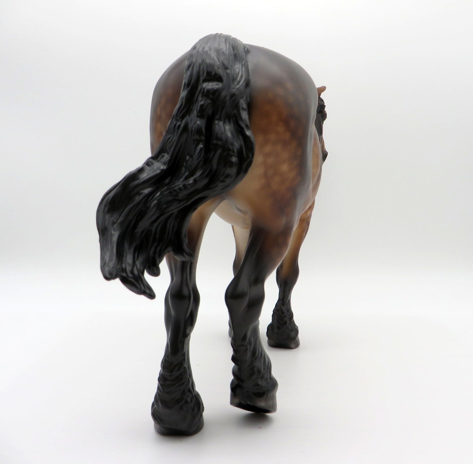 Right Back At You - OOAK Dapple Bay Heavy Draft Mare Painted By Sheryl Leisure 7/19/21