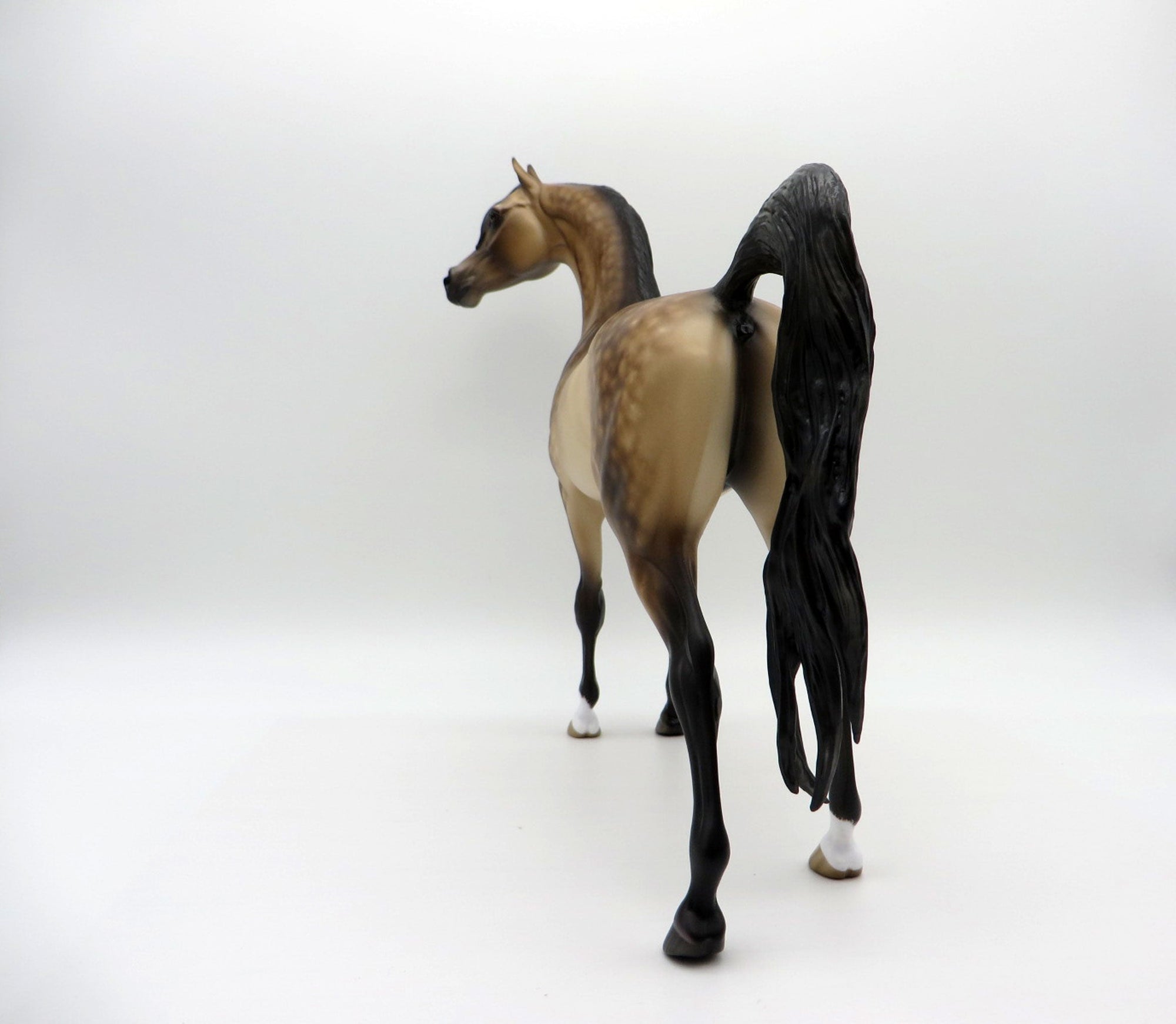 Right Click -OOAK Sooty Dapple Buckskin Arabian Painted By Sheryl Leisure 7/19/21