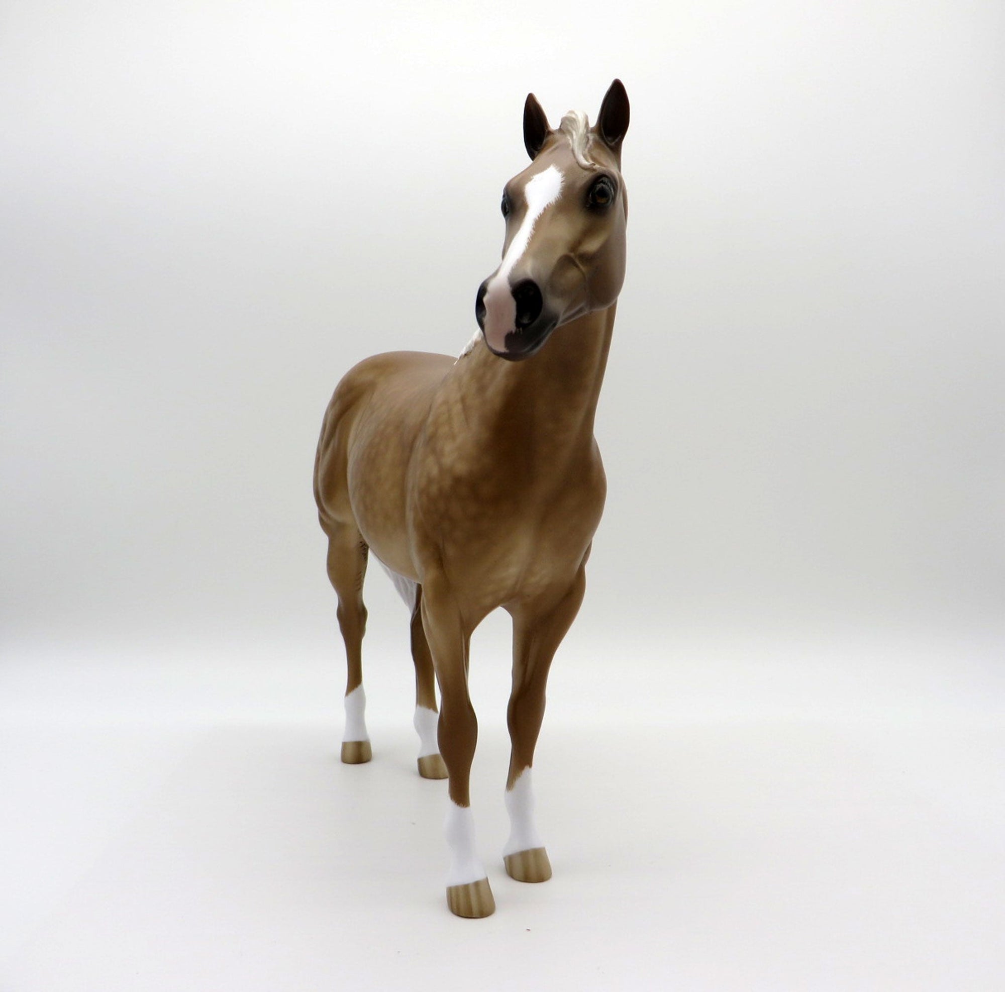 Right Smart- OOAK Dapple Palomino ISH Painted By Sheryl Leisure 7/19/21