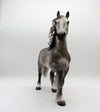 Right as Rain-OOAK Dapple Bay Trotting Drafter Painted by Sheryl Leisure 7/26/21