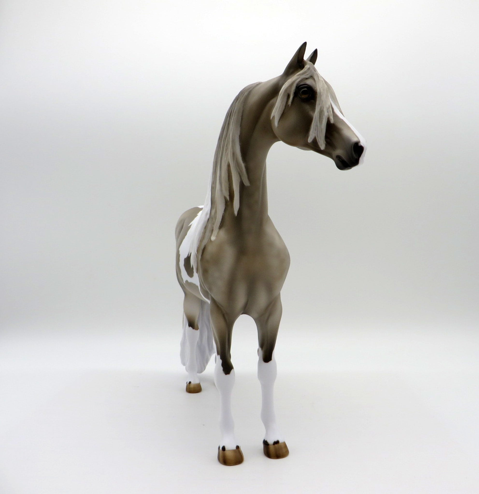 Ringley-OOAK Dapple Grey Tobiano Morgan Painted By Julie Keim EQ 21