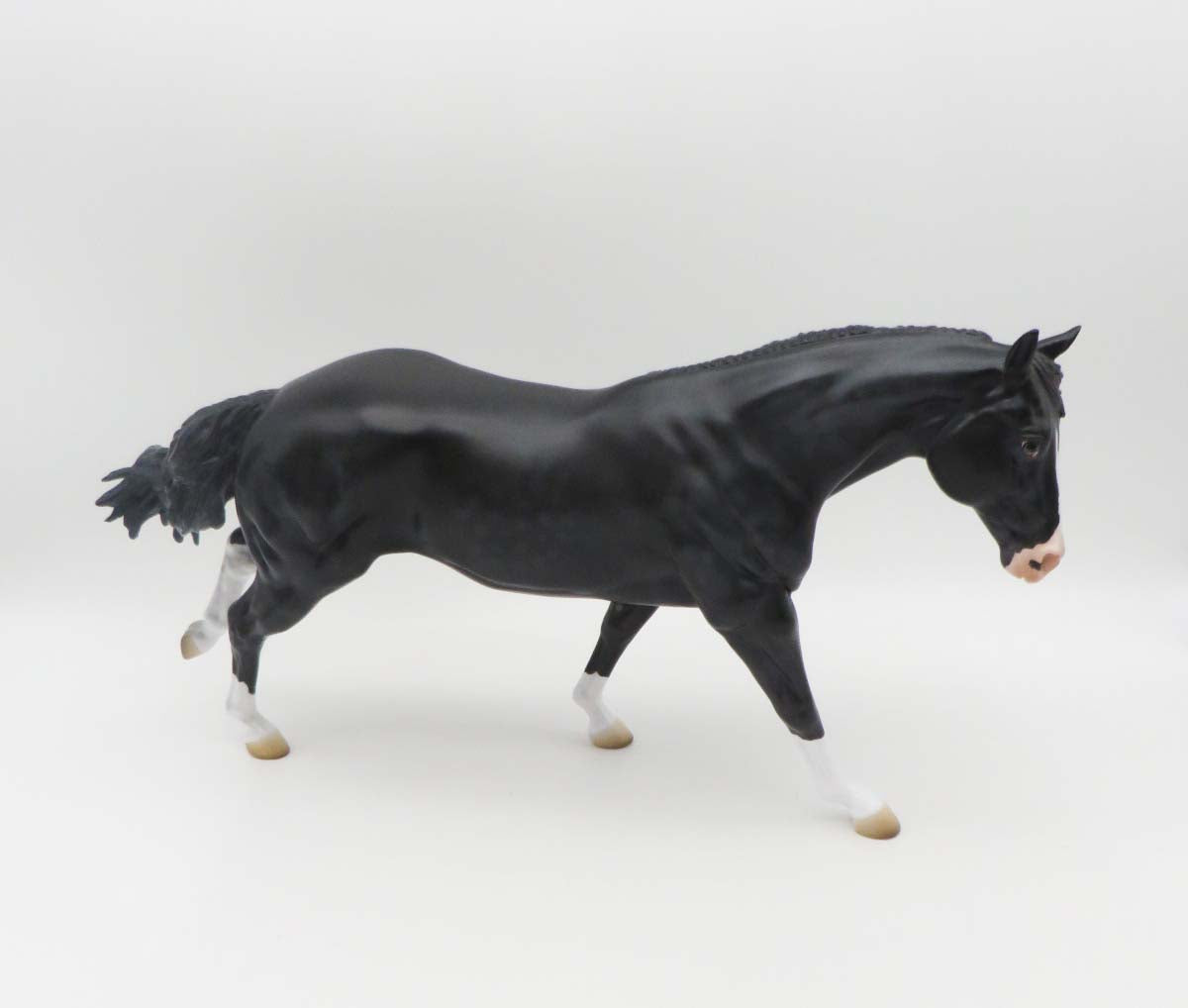 Rip LE 15 Customized Dappled Black Running Stock Horse By Angela Marleau SHCF23