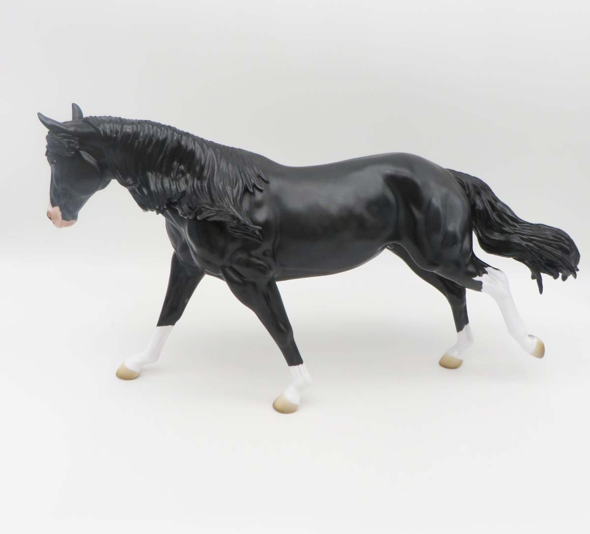 Rip LE 15 Customized Dappled Black Running Stock Horse By Angela Marleau SHCF23