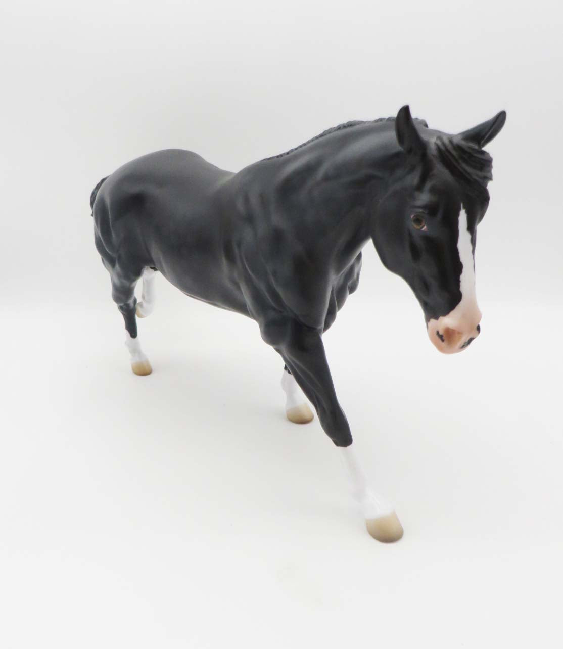 Rip LE 15 Customized Dappled Black Running Stock Horse By Angela Marleau SHCF23