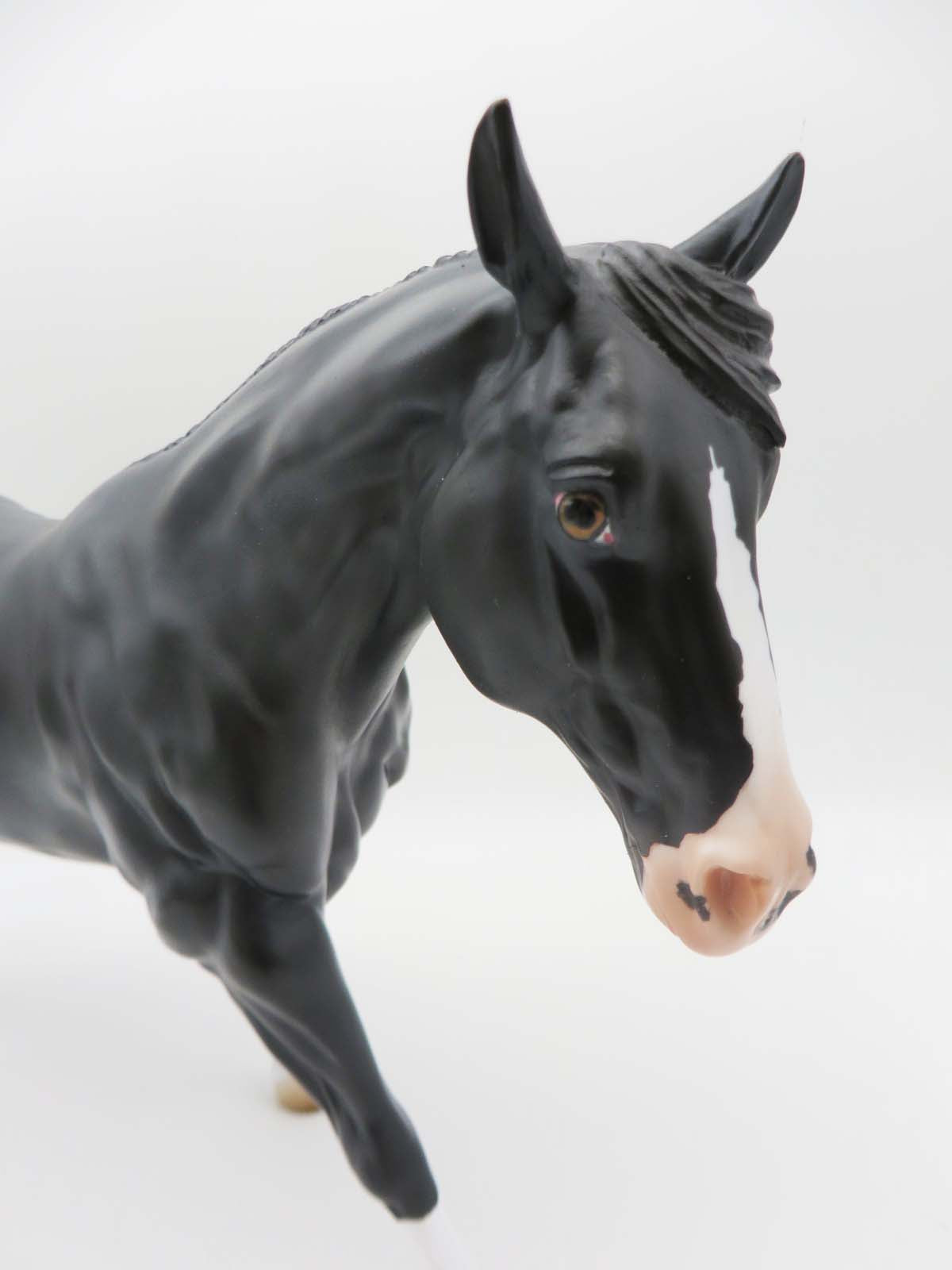 Rip LE 15 Customized Dappled Black Running Stock Horse By Angela Marleau SHCF23