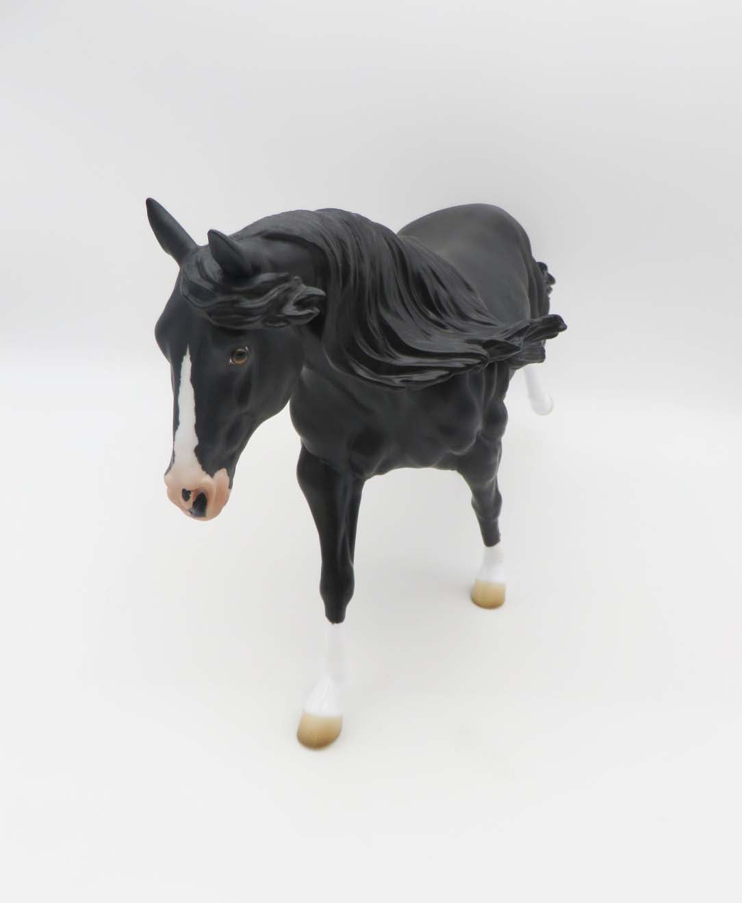 Rip LE 10 Dappled Black Running Stock Horse By Angela Marleau SHCF23