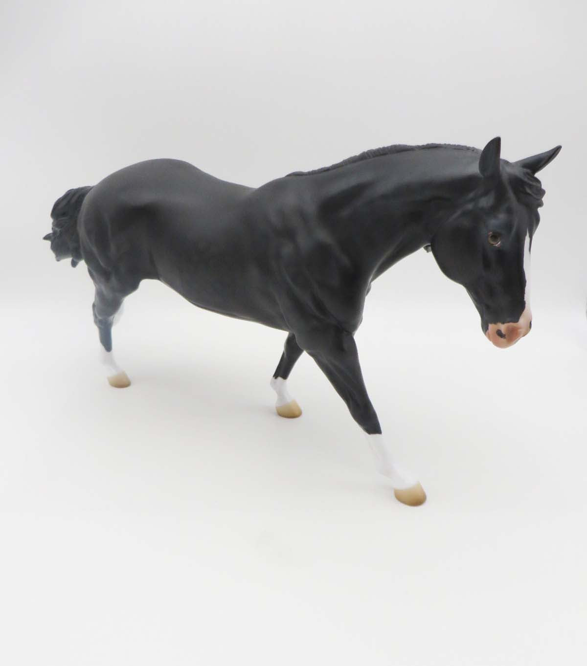 Rip LE 10 Dappled Black Running Stock Horse By Angela Marleau SHCF23