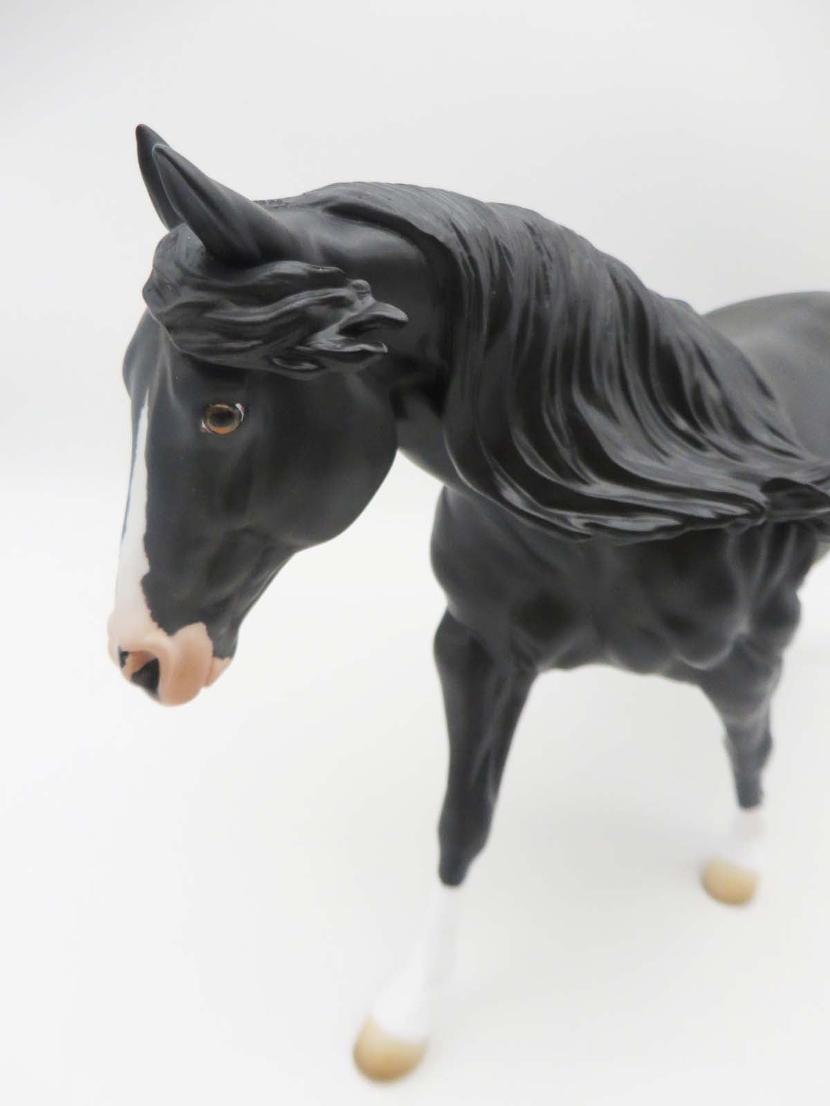 Rip LE 10 Dappled Black Running Stock Horse By Angela Marleau SHCF23