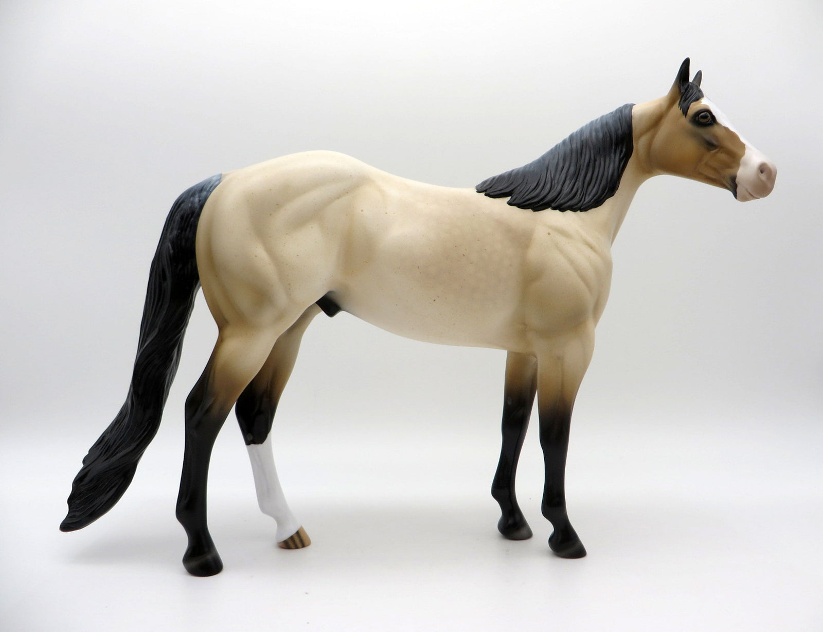 Roanie-OOAK Bay Roan ISH Painted By Audrey Dixon EQ 21