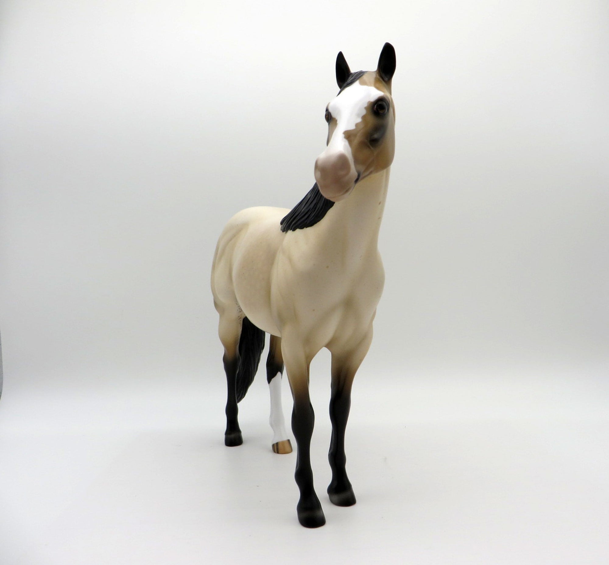 Roanie-OOAK Bay Roan ISH Painted By Audrey Dixon EQ 21