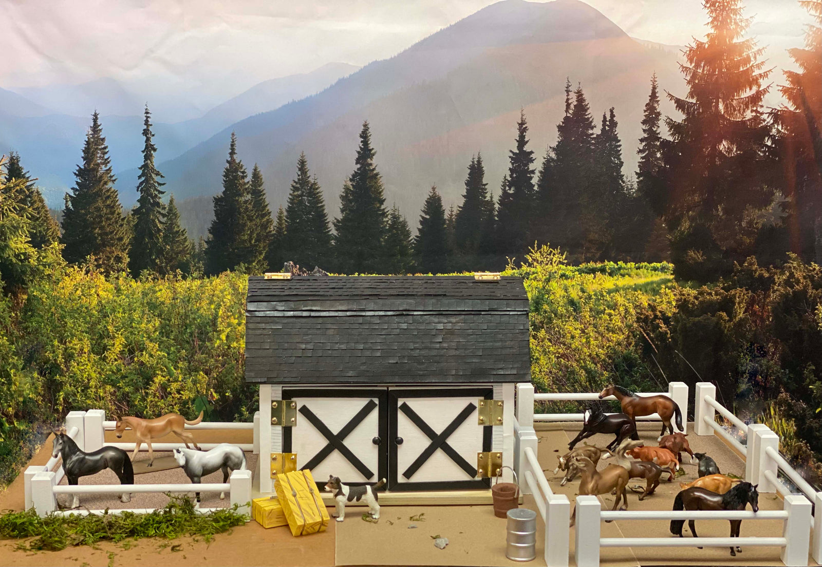 Rockin' S Ranch - OOAK - Chip Barn Scene Set  SHCF23 Best Offer