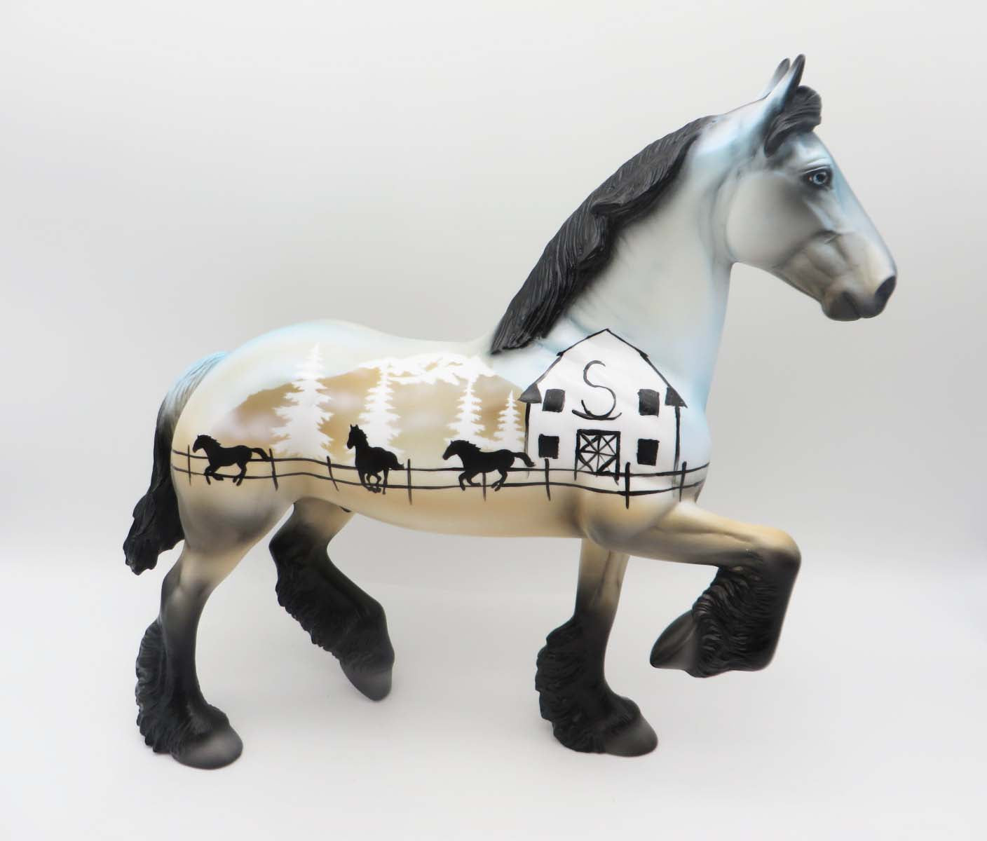 Rockin' S - OOAK - Decorator Trotting Drafter by Dawn Quick - SHCF23