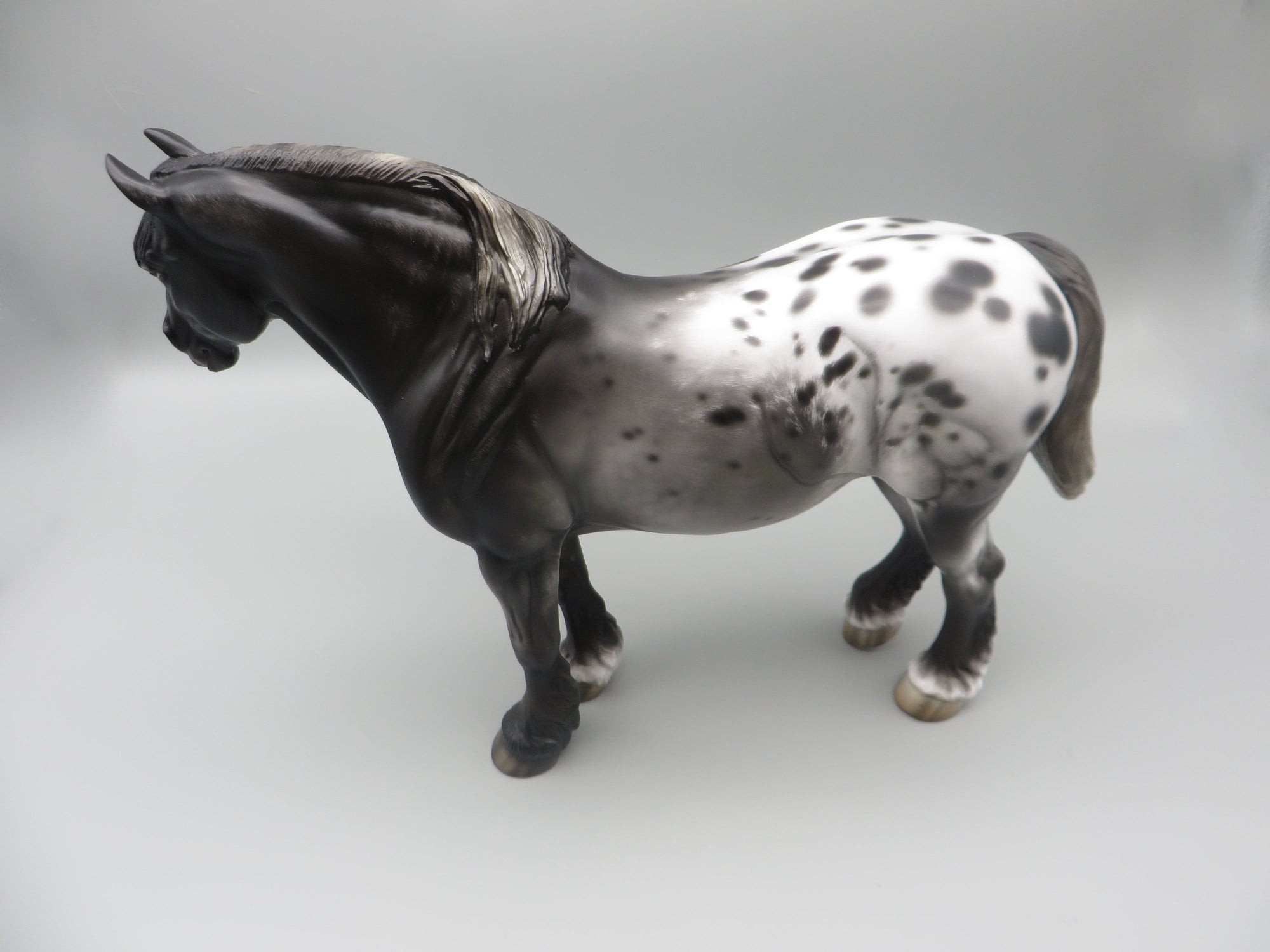 Rom - OOAK - Sugarbush Black Appaloosa Heavy Draft By Jess Hamill - Best Offer 5/30/23