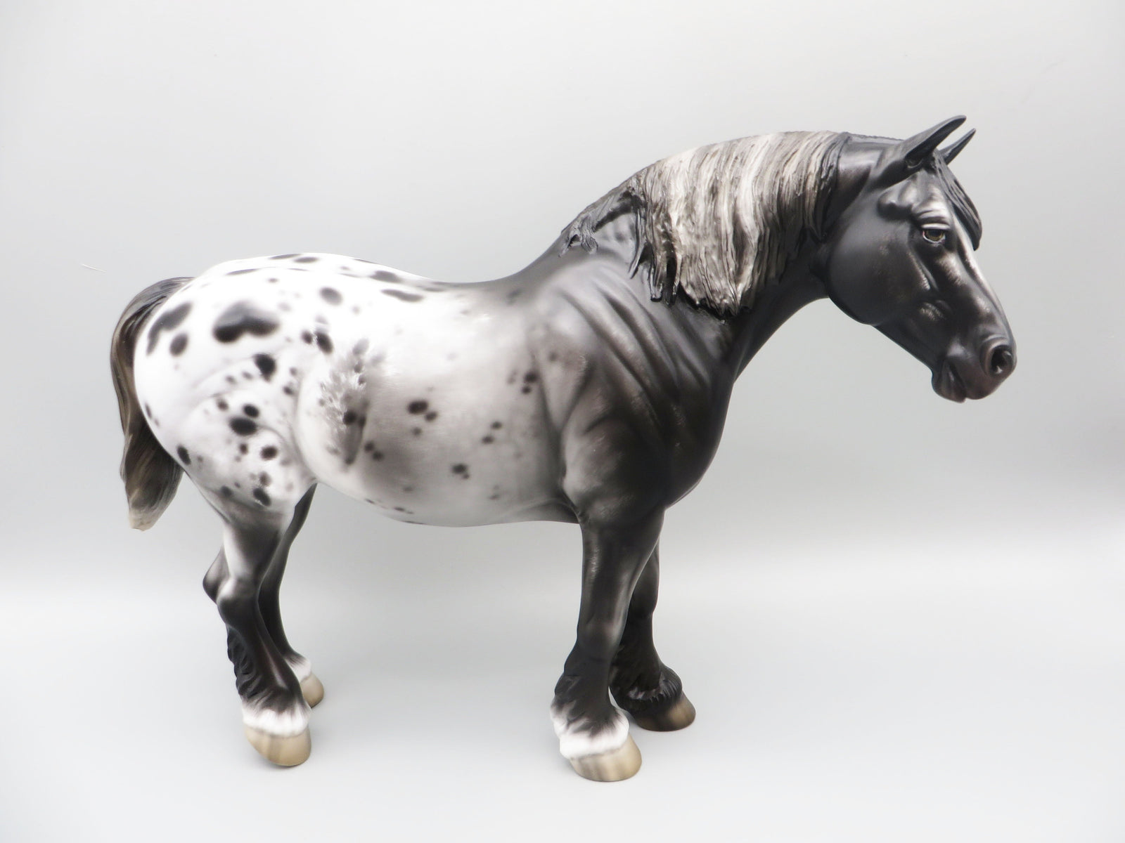 Rom - OOAK - Sugarbush Black Appaloosa Heavy Draft By Jess Hamill - Best Offer 5/30/23