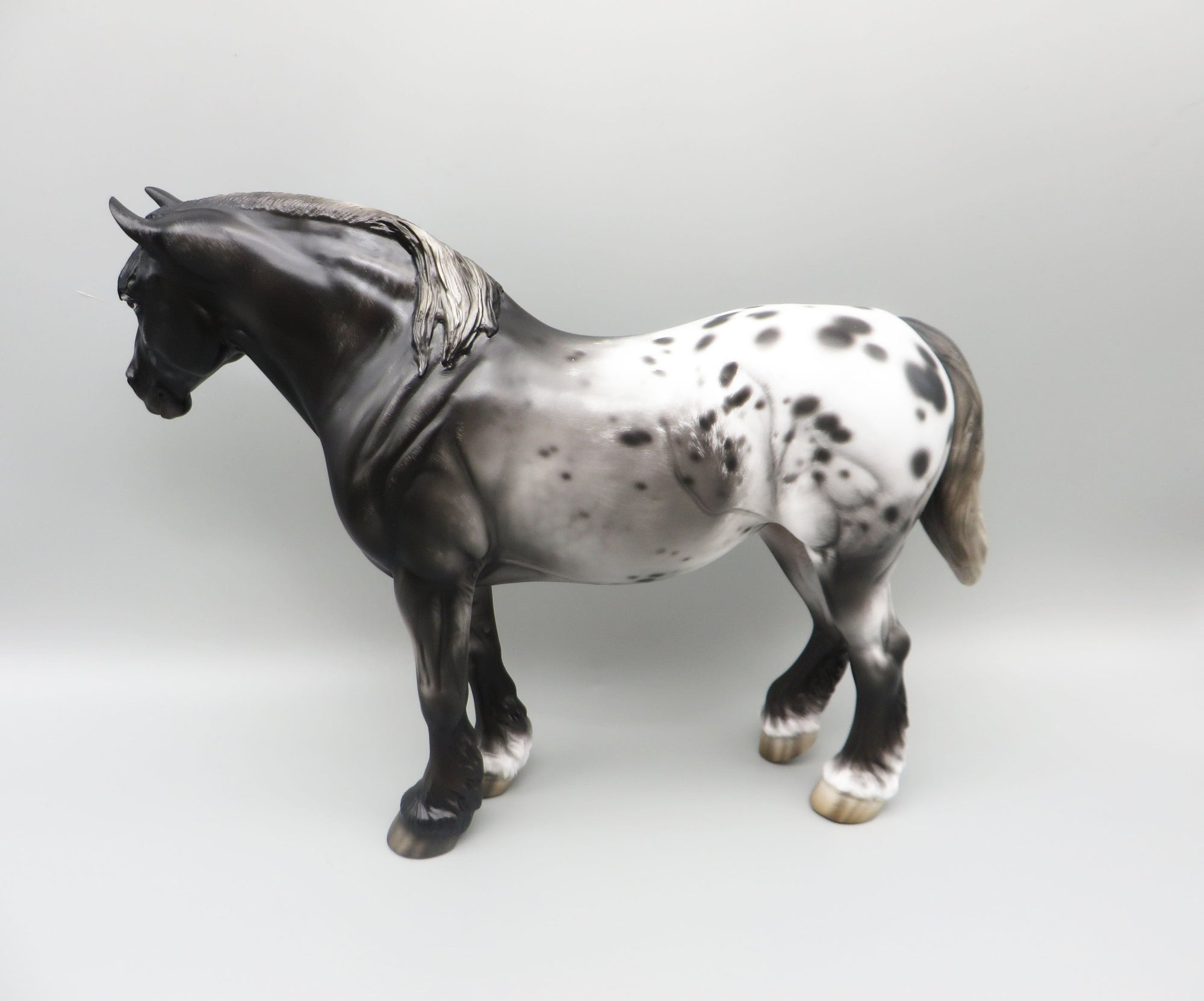 Rom - OOAK - Sugarbush Black Appaloosa Heavy Draft By Jess Hamill - Best Offer 5/30/23