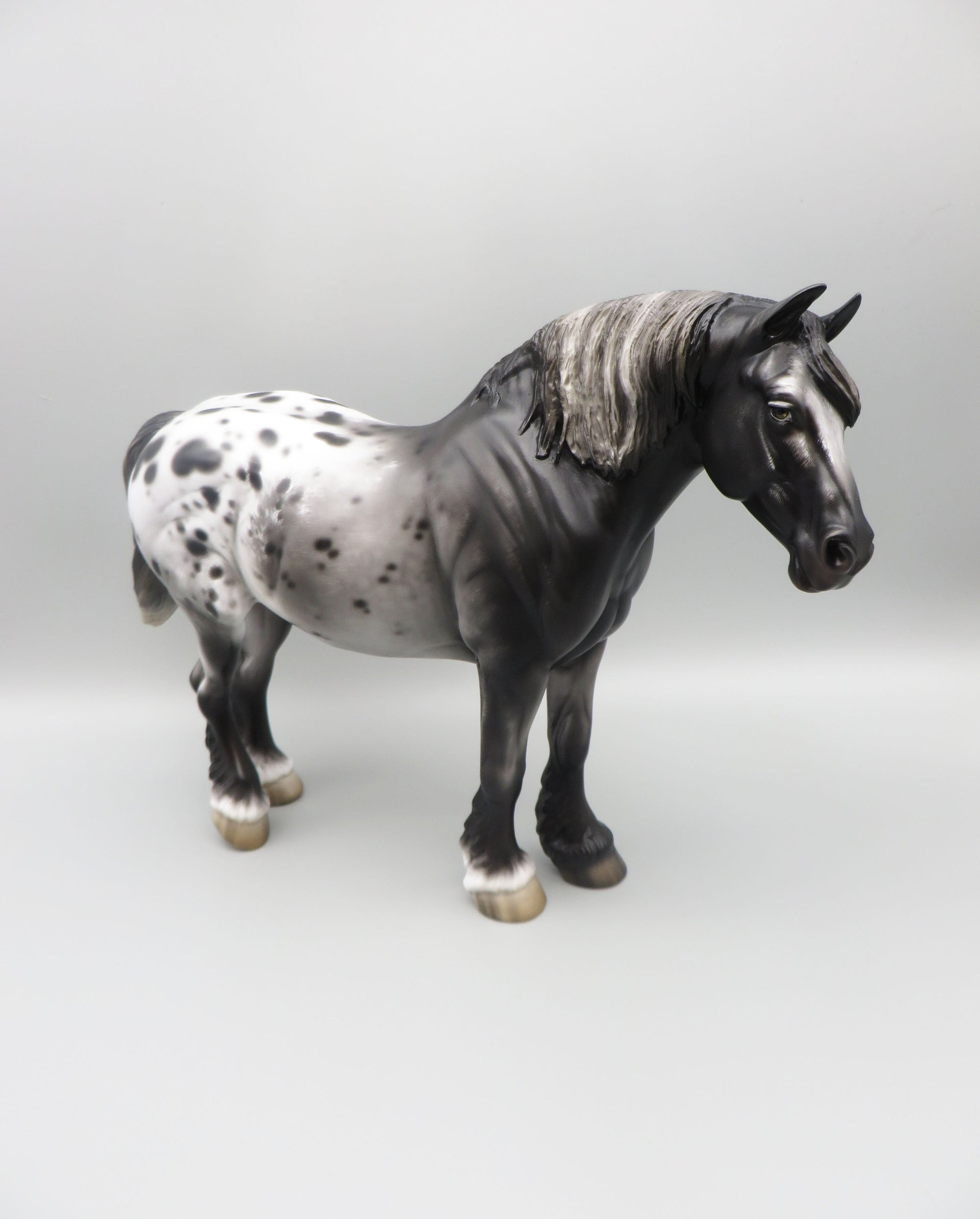 Rom - OOAK - Sugarbush Black Appaloosa Heavy Draft By Jess Hamill - Best Offer 5/30/23