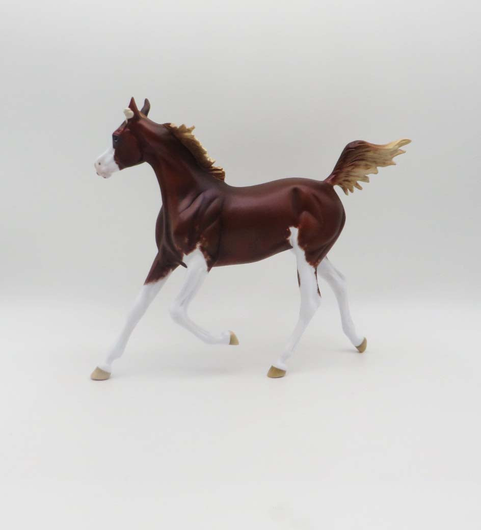 Rosie McCann - OOAK - Flaxen Chestnut Sabino Yearling By Ellen Robbins - 3/17/23