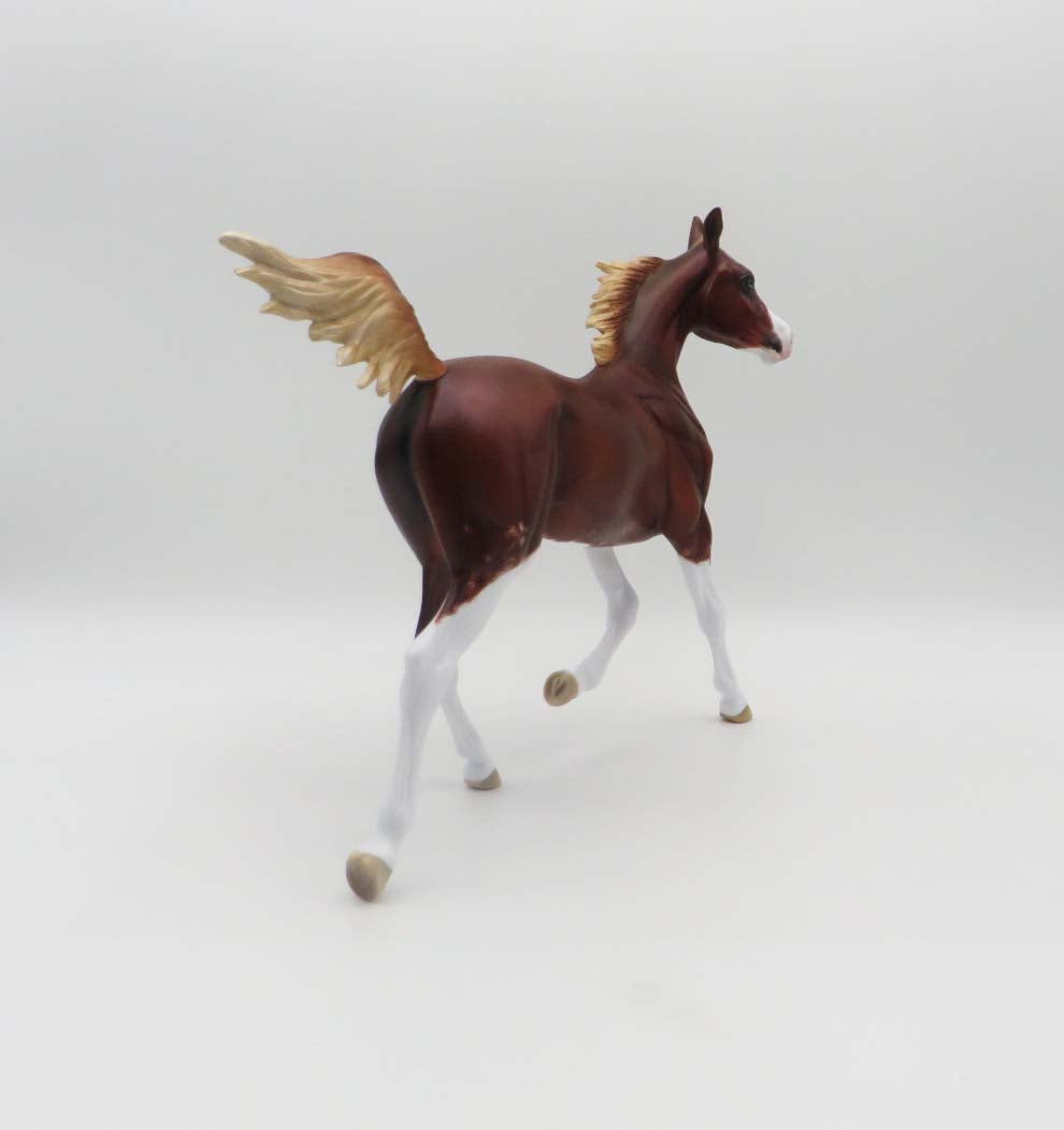 Rosie McCann - OOAK - Flaxen Chestnut Sabino Yearling By Ellen Robbins - 3/17/23