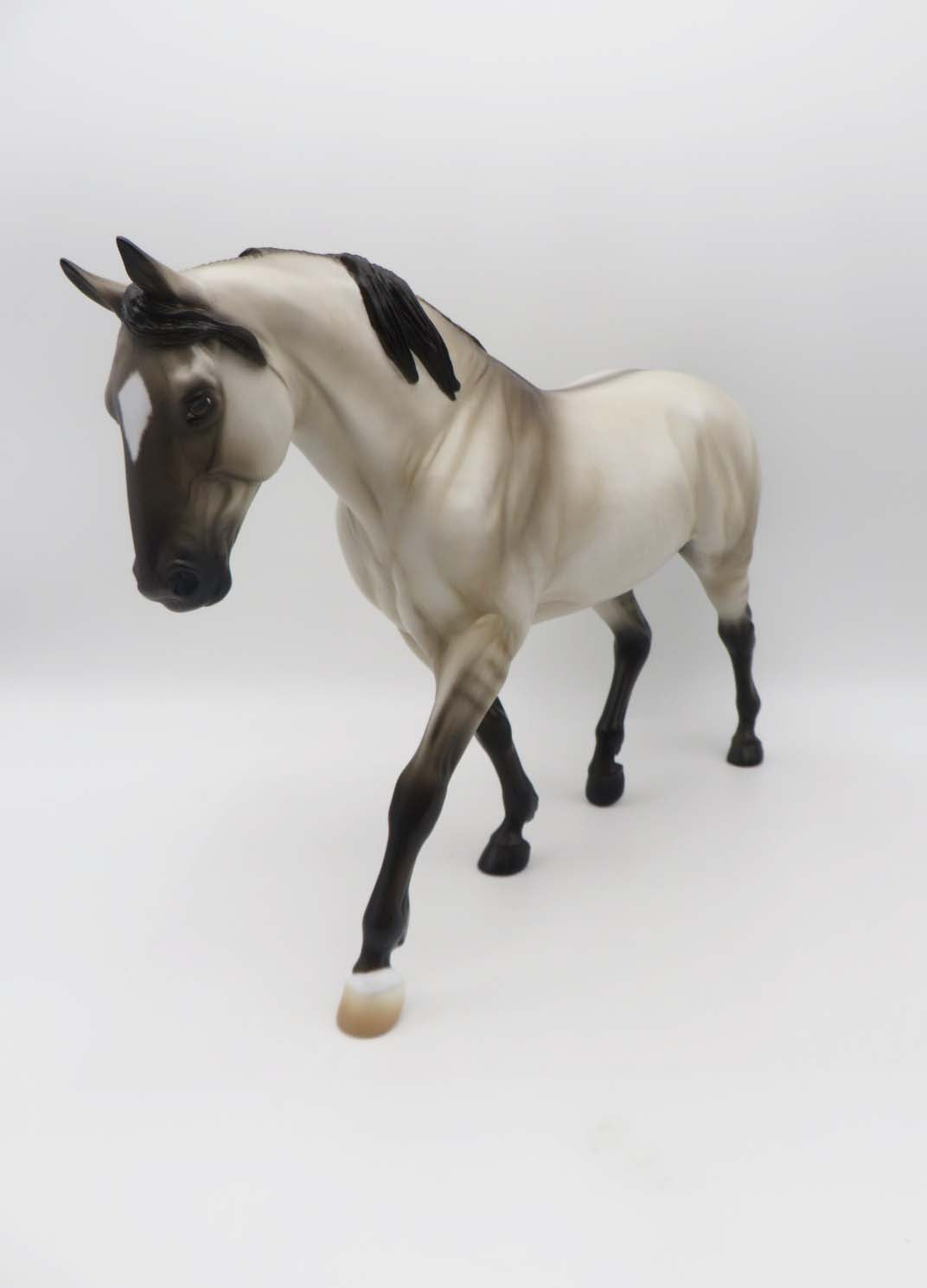 Round 'Em Up - OOAK - Dappled Grulla Irish Draught by Ashley Palmer - SHCF23