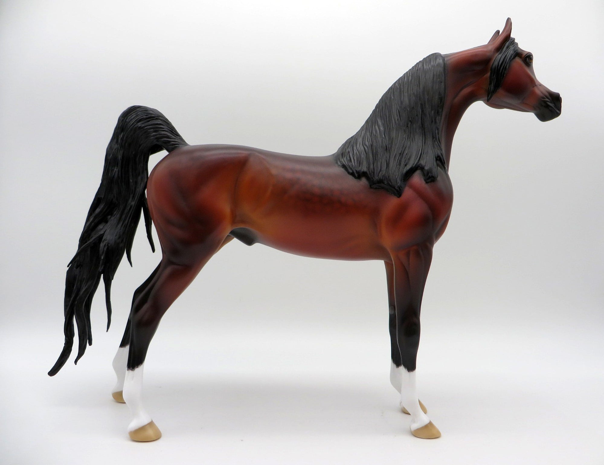 Rowling-OOAK Dapple Bay Arabian Painted By Carrie Keller  EQ 21