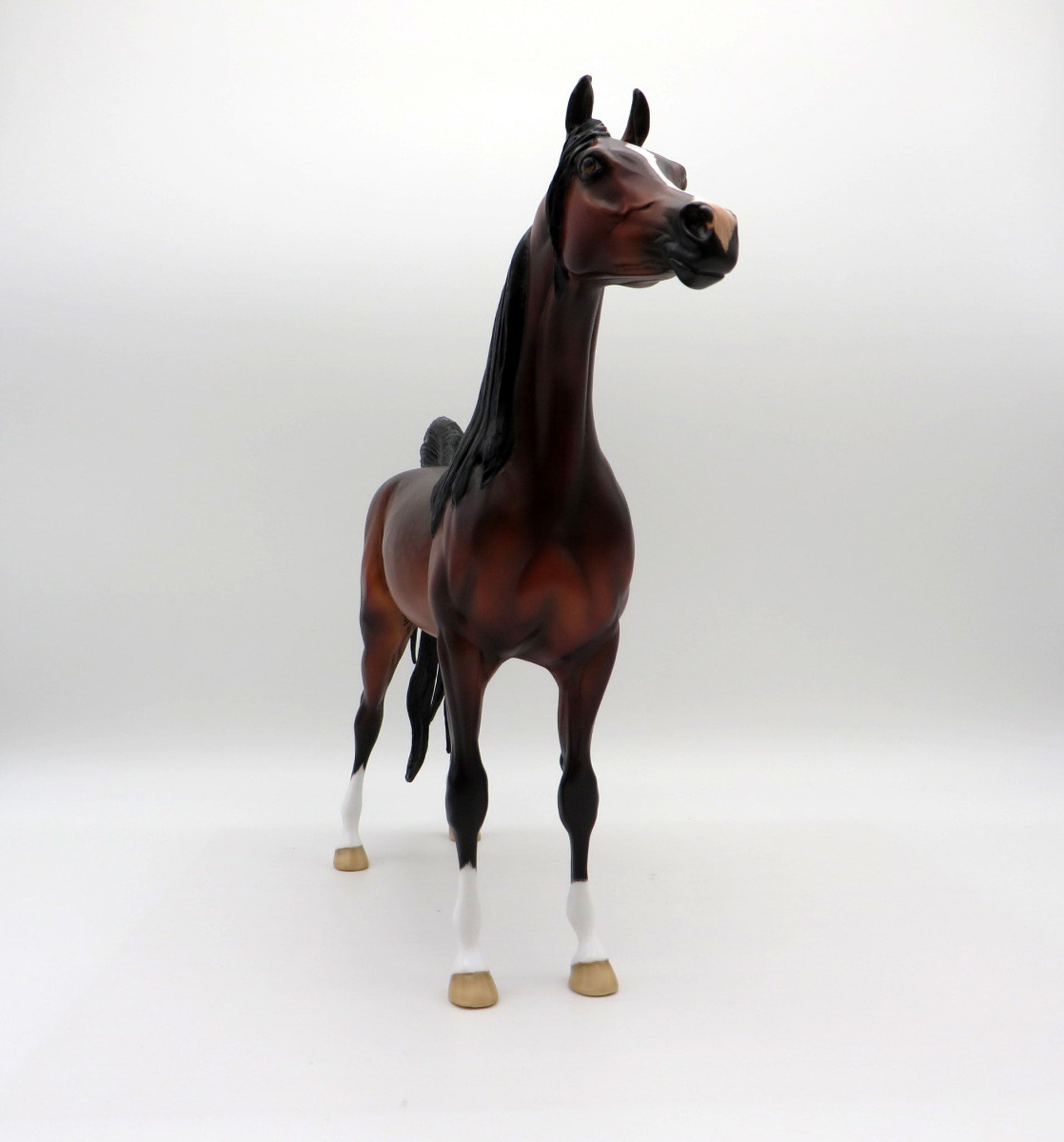 Rowling-OOAK Dapple Bay Arabian Painted By Carrie Keller  EQ 21
