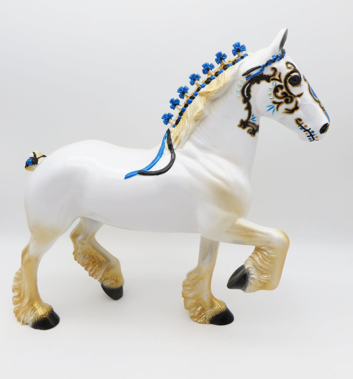 Royale - OOAK - Decorator Trotting Drafter Sugar Skull By Dawn Quick - MM22