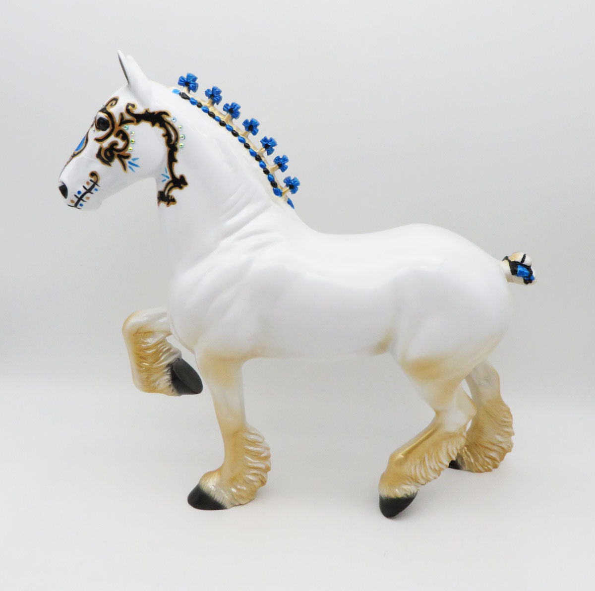 Royale - OOAK - Decorator Trotting Drafter Sugar Skull By Dawn Quick - MM22