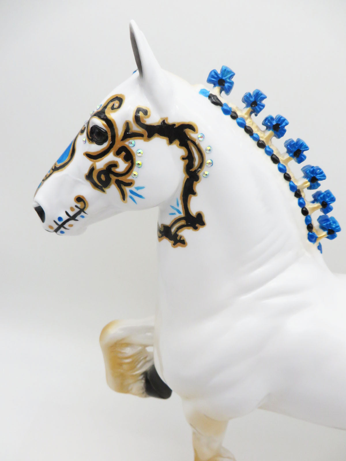 Royale - OOAK - Decorator Trotting Drafter Sugar Skull By Dawn Quick - MM22