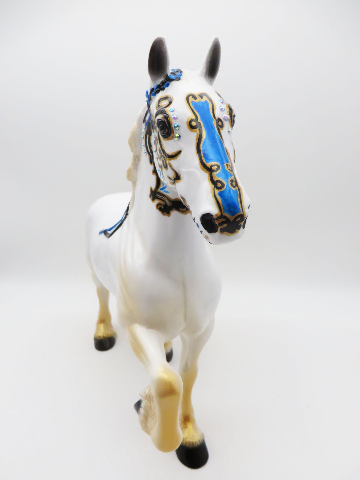 Royale - OOAK - Decorator Trotting Drafter Sugar Skull By Dawn Quick - MM22