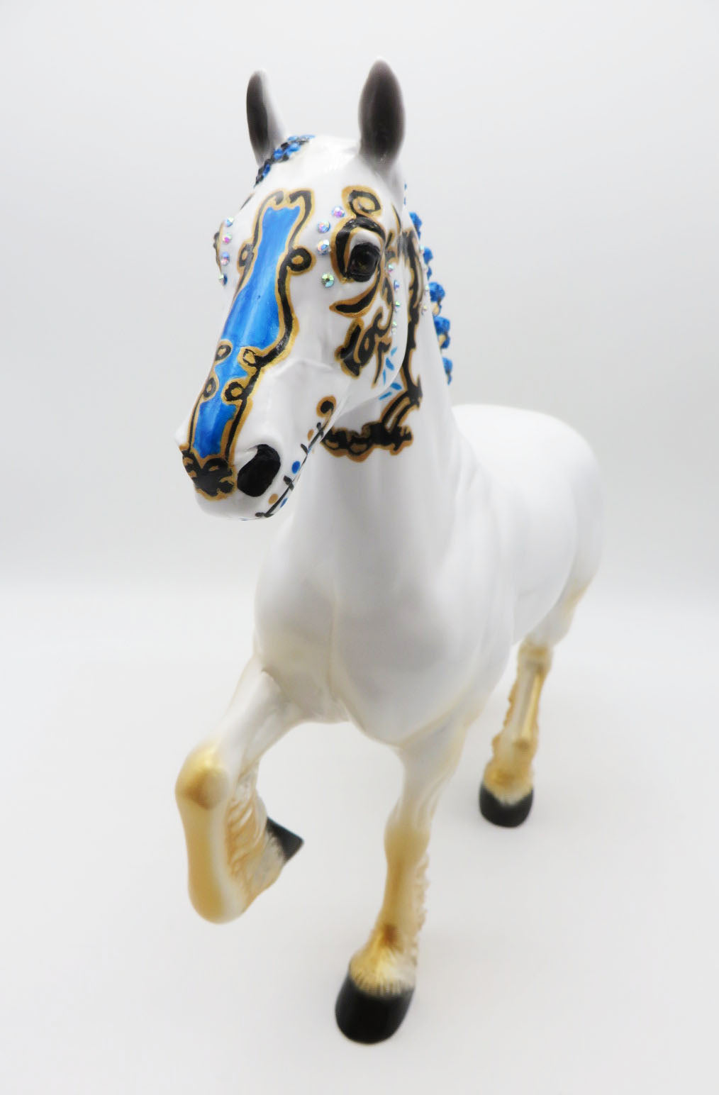 Royale - OOAK - Decorator Trotting Drafter Sugar Skull By Dawn Quick - MM22