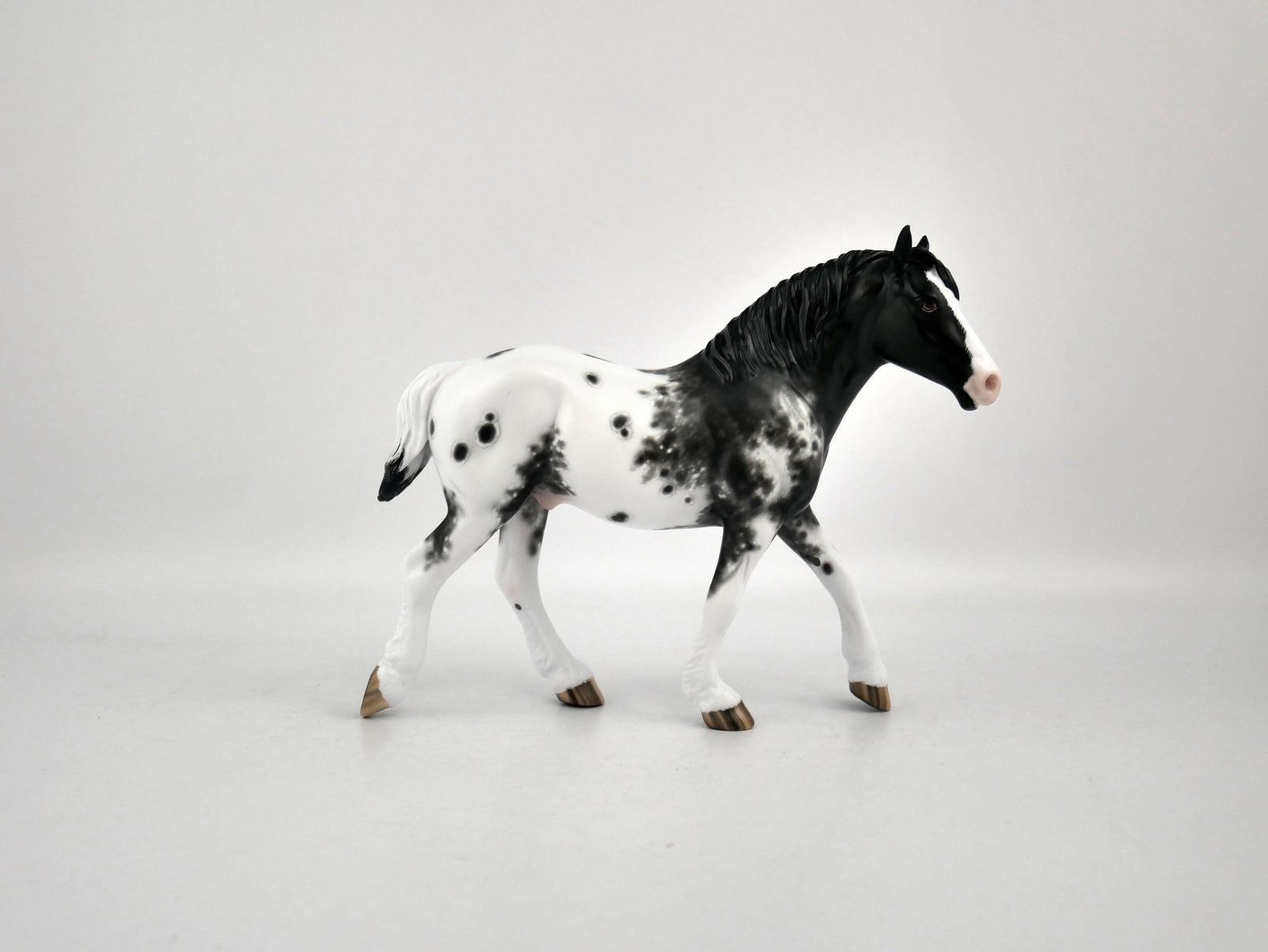 Rum Pa Rum Rum-OOAK Black Appaloosa Pebbles Drafter By Sheryl Leisure 2/15/20