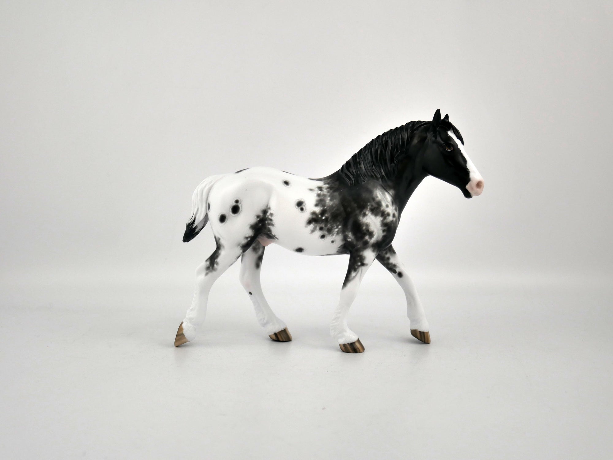 Rum Pa Rum Rum-OOAK Black Appaloosa Pebbles Drafter By Sheryl Leisure 2/15/20