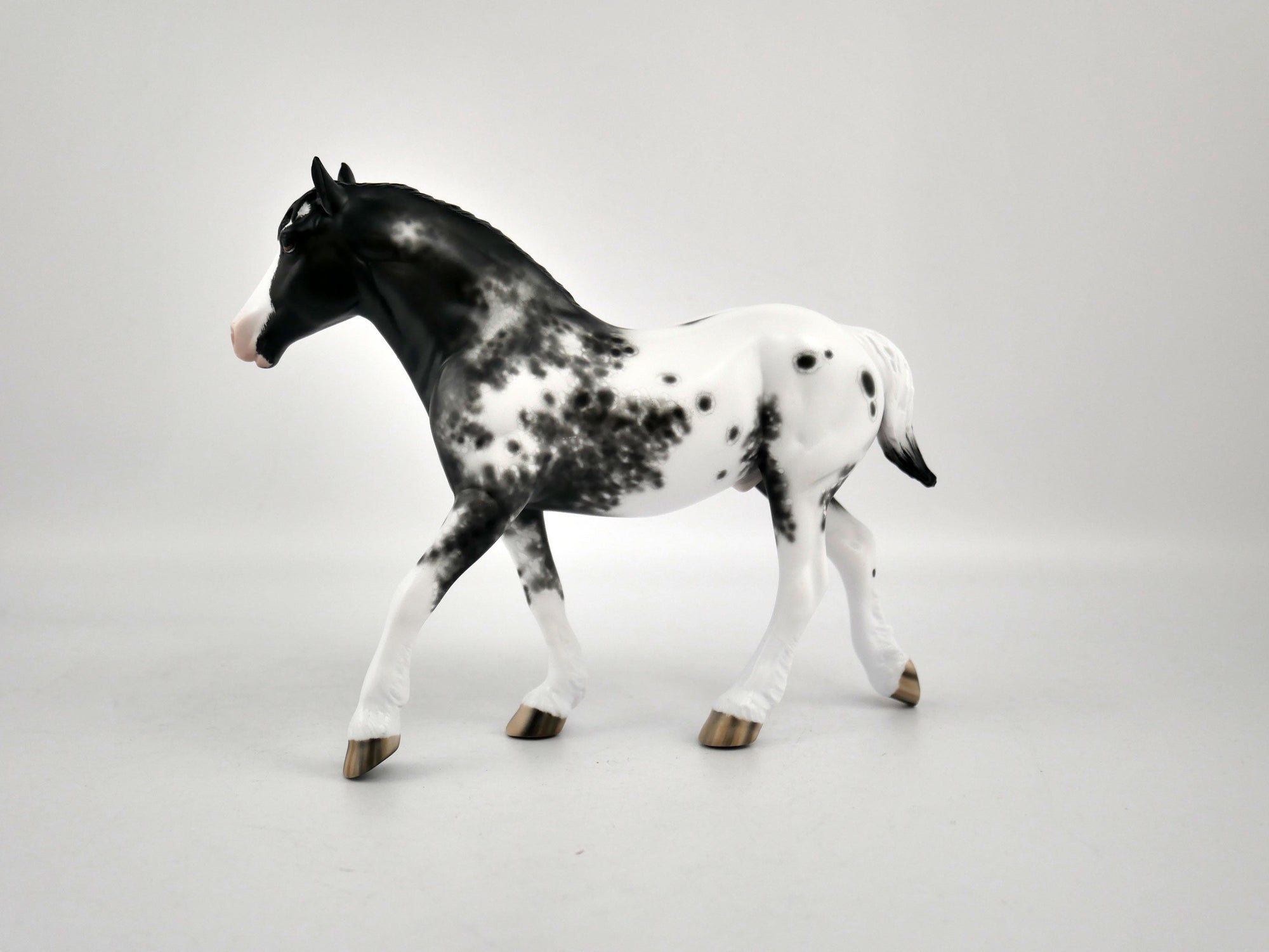 Rum Pa Rum Rum-OOAK Black Appaloosa Pebbles Drafter By Sheryl Leisure 2/15/20