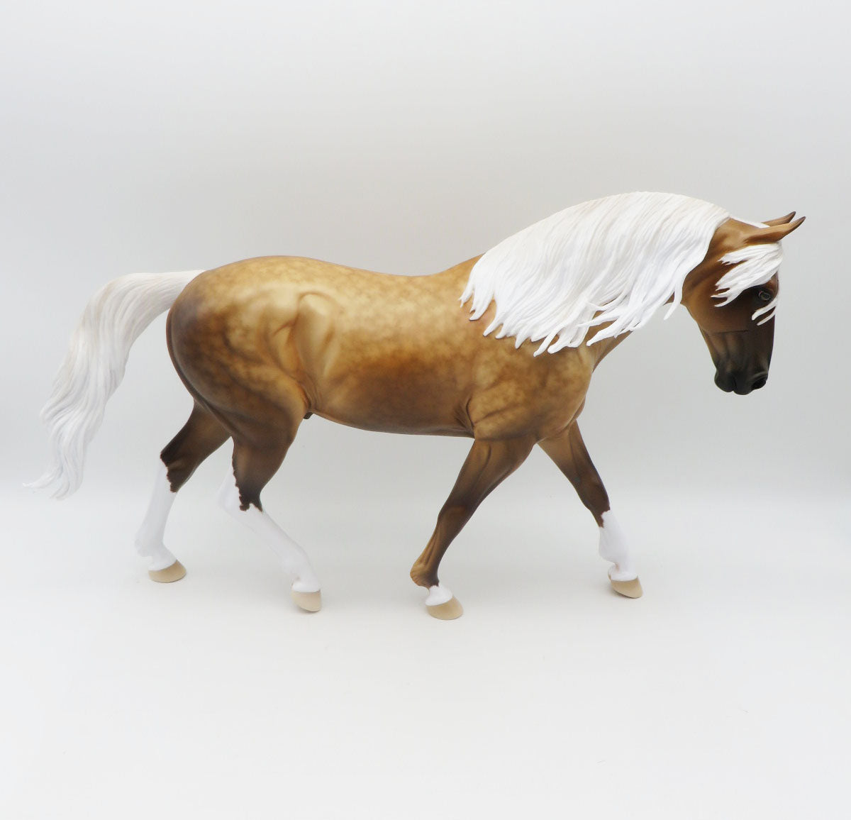 Scorpious - OOAK - BEST OFFER - Custom Irish Draught Dappled Sooty Palomino by Ellen Robbins - MM22