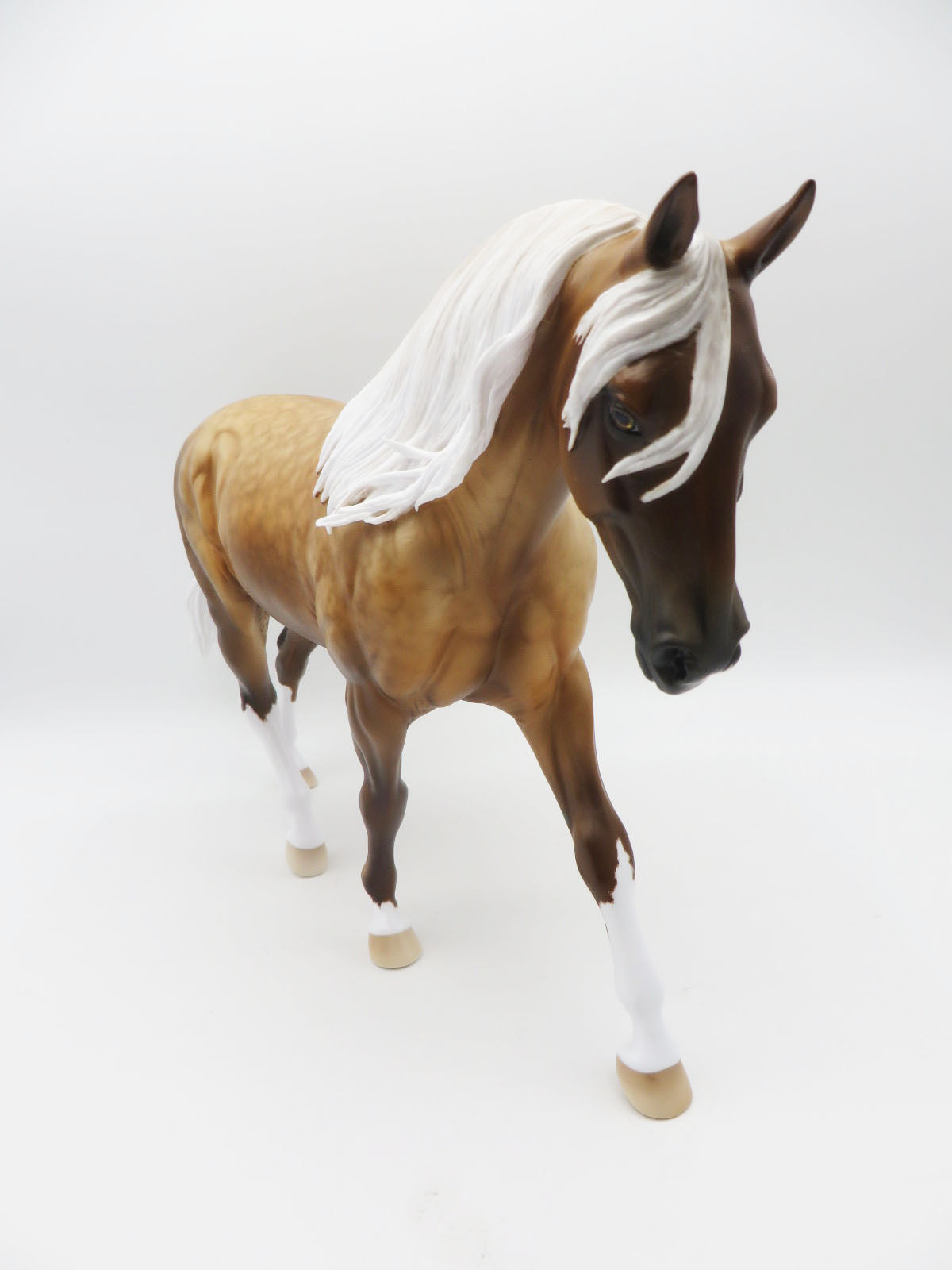 Scorpious - OOAK - BEST OFFER - Custom Irish Draught Dappled Sooty Palomino by Ellen Robbins - MM22