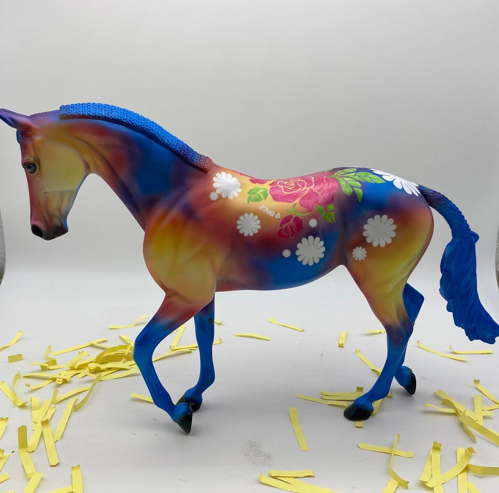 Malika-OOAK Tye Dye Deco Painted by Dawn Quick 7/22