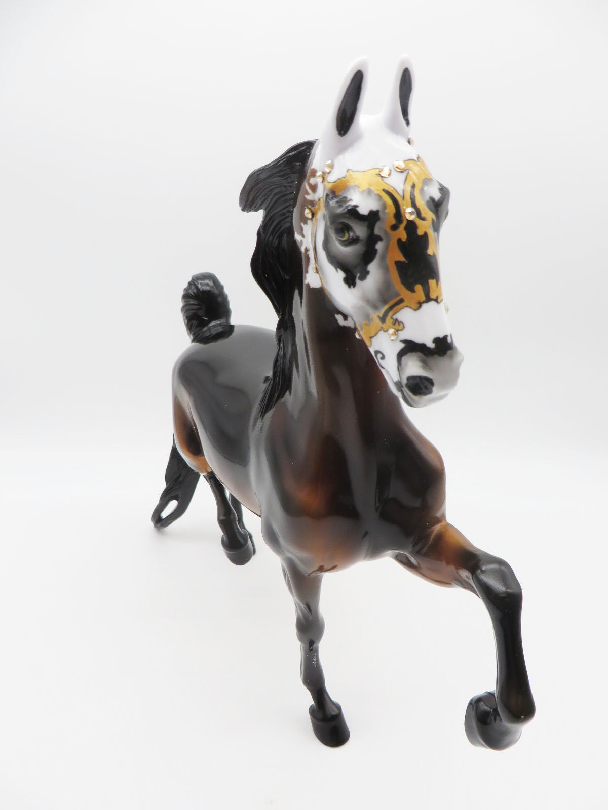 Spicy Hot Chocolate - OOAK Sugar Skull Saddlebred Horse By Dawn Quick